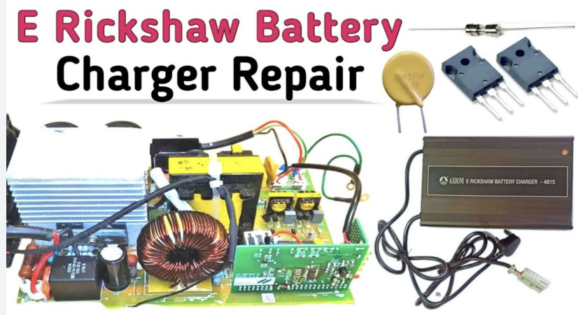 e rickshaw Charger repairing shop